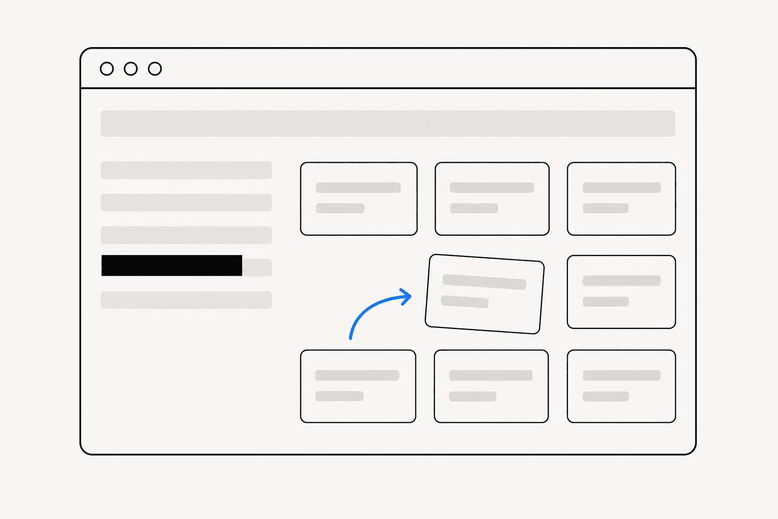 A screenshot of a defect marked with an arrow and a redacted region