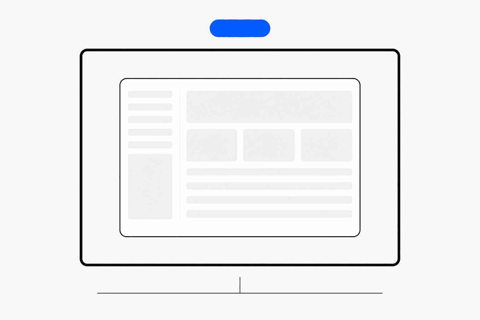 A product screenshot framed as a launch announcement with badge and caption space